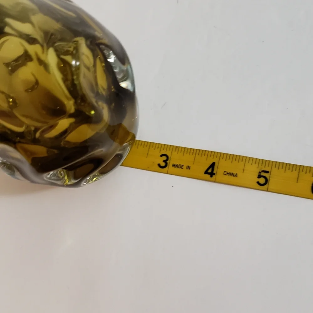 Art Glass Hand Blown Vase Single Stem